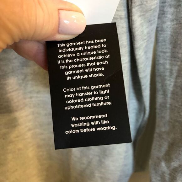 AND NOW THIS (By Macy’s) - NWT - M Sz M Long-Sleeved Pocket Tee in Ash Gray - Picture 9 of 11